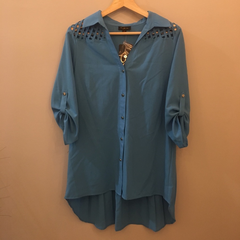 Sky blue blouse